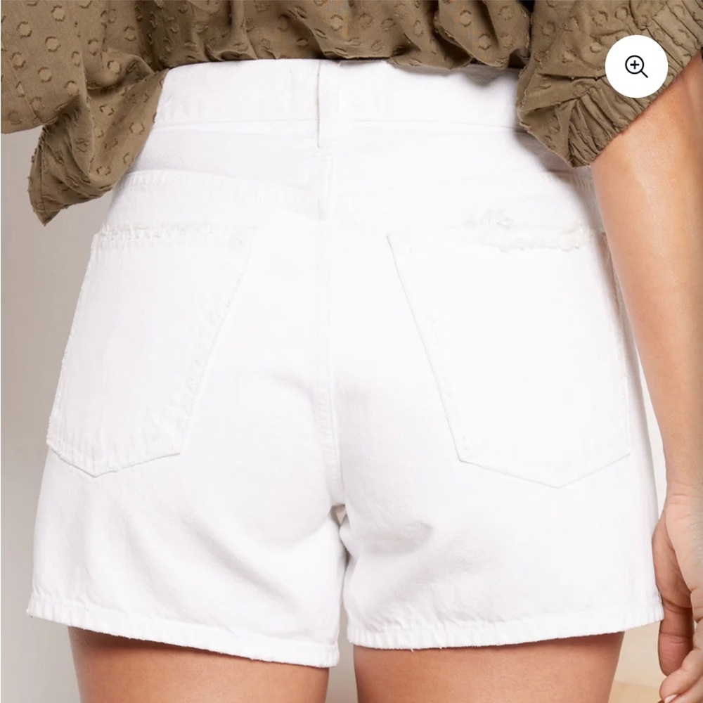 NWT Agolde White Parker Jean Shorts 30